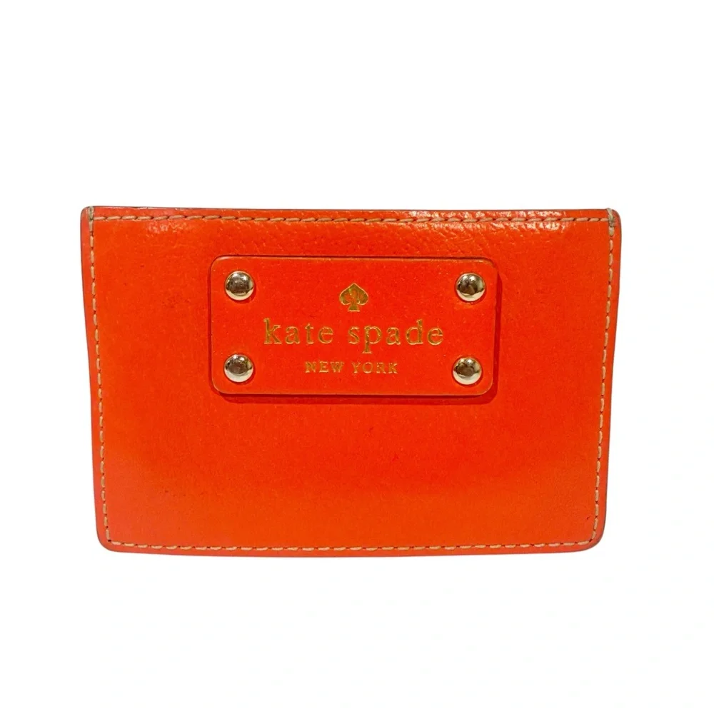 Kate Spade New York‎ Wellesley Graham Leather Credit Card Case Empire Red